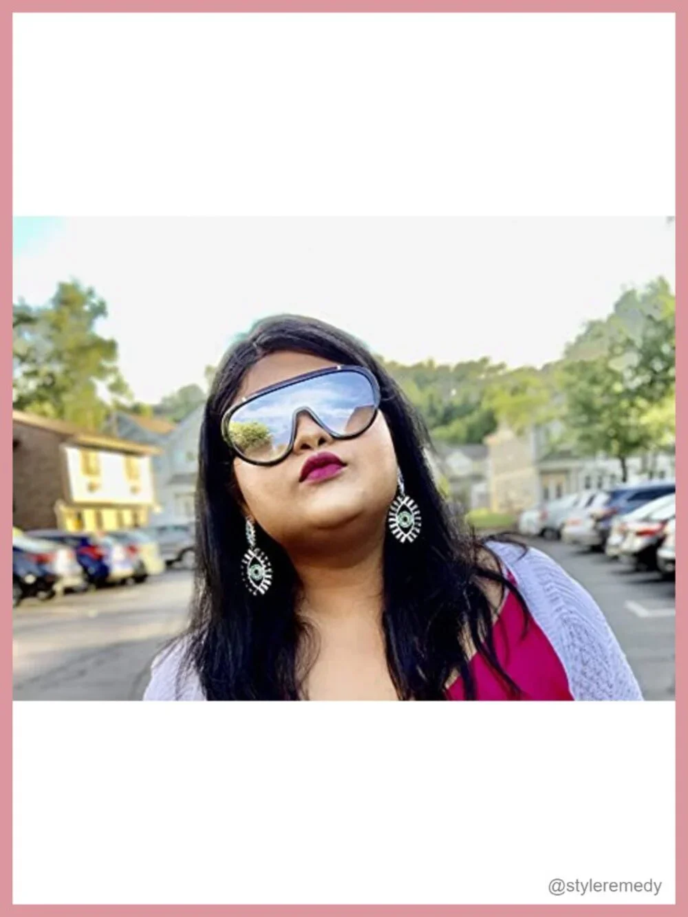 Retro Oversized Sunglasses for Women Men One Piece Frame UV400